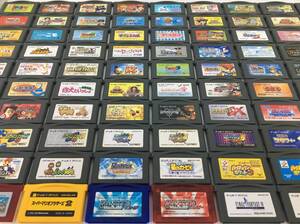 ★☆ソ005 GBA ゲームボーイアドバンス ダブり無し 100本 まとめ売り ポケモン ドラクエ FF ロックマン ソニック 星のカービィ マリオ 他☆