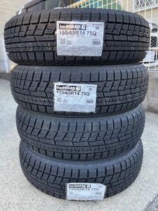 155/65R14 新品 ヨコハマ iceGUARD iG60 2022年製造 スタッドレスタイヤ 4本セット 軽自動車 室内保管 ☆