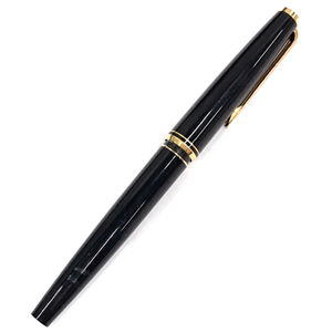 モンブラン 万年筆 ペン先 585 カートリッジ式 インクなし 全長約13.6cm 文房具 黒×ゴールドカラー系 MONTBLANC