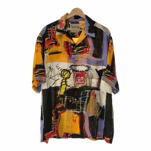 WACKO MARIA ワコマリア JEAN MICHEL BASQUIAT バスキア コラボ S/S HAWAIIAN SHIRT 半袖ハワイアンシャツ 開襟シャツ XL