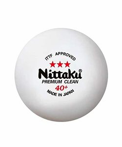 ニッタク（Nittaku） 卓球 ボール 3スター プレミアム クリーン 3個入 抗ウイルス・抗菌 国際卓球連盟公認球