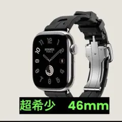 最新作　Apple watch  HERMES キリム  46 mm ブラック