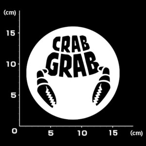 送料無料★0559★CRAB GRAB クラブグラブ★スノーボード★スノボー★SNOWBOARD★ステッカー