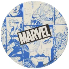 【在庫処分】コミックイラスト柄 ロゴ 吸水 コースター MARVEL(マーベル) ブルー SAN2992-2