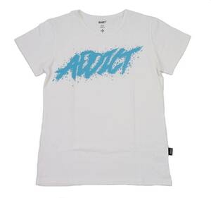 Addict アディクト Addict スプレーペイント TEE 半袖 Tシャツ (ホワイト) (M) [並行輸入品]