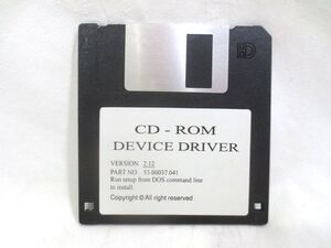 ■CD-ROM DEVICE DRIVER バージョン2.12 FD フロッピーディスク◆DOS デバイス ドライバー