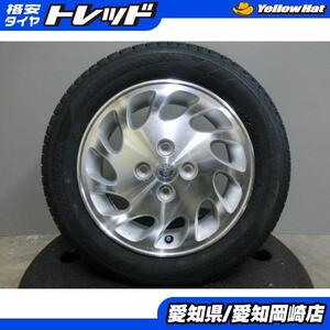 ルーミー パッソ 165/65R14 格安 4本セット 新品 海外製 スタッドレス 中古 トヨタ デュエット 純正 アルミ 14インチ 5J 4-100 岡崎 ホイ