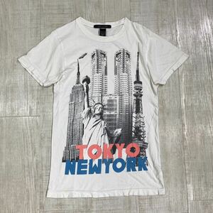 Marc Jacobs Tokyo New York Graphic T-shirt マーク ジェイコブス 東京タワー 都庁 自由の女神 エンパイアステートビル Tシャツ SIZE S