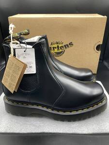 【1908】Dr.MarTens(ドクターマーチン)27888001 2976 BEX SQUARED チェルシー サイドゴア レザーブーツ BLACK US-5 約24cm 未使用