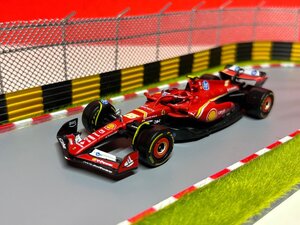 Burago 1/43 Ferrari F1 SF-24 #55 EMILIA ROMAGNA IMOLA GP 2024 SAINZ　フェラーリ　サインツ　ブラーゴ　ミニカー