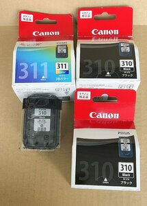 未使用未開封★CANON PIXUS 純正キャノン FINE カートリッジBC-310 ブラック BC-311 カラー 4点★CB03