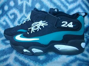 NIKE AIR GRIFFEY MAX 1 30cm US12 黒緑白 極美品 ケン グリフィー ジュニア ken jr MLB シアトル マリナーズ Seattle Mariners