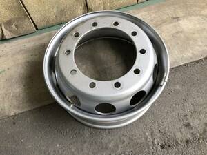 【新車外しスチールホイ－ル Y2288】★トラック ダンプ☆ TOPY 22.5x7.50 10穴 新ISO P.C.D 335mm オフセット 162mm