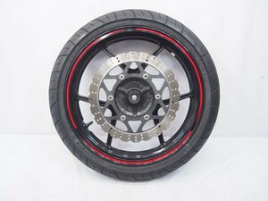 ニンジャ250R純正フロントホイール2.75×17J軽い振れありEX250K削れ傷有り11年外し08-12年