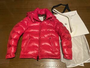 【正規輸入品】程度非常に良好です！希少カラー Moncler MAYA TG0 シャイニーレッド モンクレール マヤ サイズ0