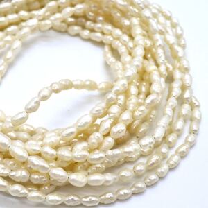 1円〜!!▼本真珠5連ネックレス▼D 約43.2g 約61.0cm pearl パール jewelry ジュエリー necklace DA0/DB0S563