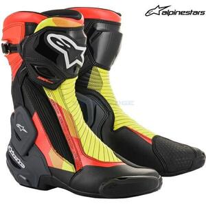 セール特価 alpinestars アルパインスターズ ブーツ SMX PLUS v2 BOOT カラー:BLACK RED FLUO YELLOW FLUO(1351) サイズ:40/25.5cm