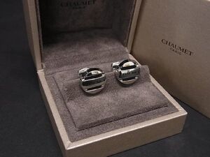 ■極美品■ CHAUMET ショーメ カフス カフスボタン ビジネス 紳士 メンズ シルバー系 AR5795