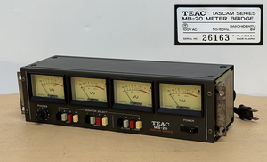 SY1-40【現状品】TEAC ティアック メーターブリッジ 4連メーター MB-20 | アナログ機器 保管品