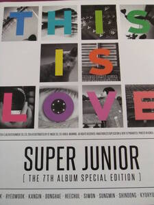 ★R1822/アイドルポスター/『SUPER JUNIOR(スーパージュニア)』/「THIS IS LOVE」★