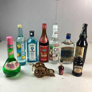 d6230 リキュール お酒 10点 まとめ売り DRY GIN LEJAY HERMES NAPOLEON DE KUYPER 花彫酒 BOMBAY SILVER TEQUILA 未開栓 長期保管