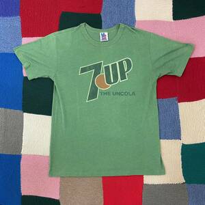 vintage 7up print tee USA製 ビンテージ アメリカ古着 アメリカ製 Tシャツ 半袖Tシャツ 企業ロゴ 90s 00s