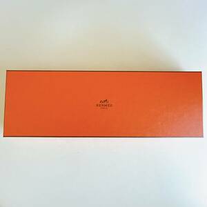 匿名配送 ※箱のみ HERMES エルメス 空箱 BOX ボックス 外箱 収納箱 オレンジ サイズ 約12×37×2.3cm