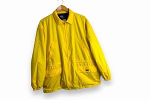 90sビンテージPOLOポロbyバイRalphLaurenラルフローレンフリースライナーコットンハーフジャケットLイエローアメカジストリートnr24272