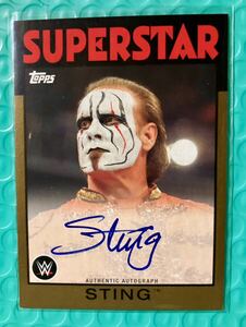 10枚限定 Topps STING Auto WWE Heritage 2016 03/10 直筆サイン WCW