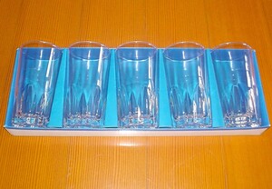 新品　タンブラーグラス　東洋ガラス　８オンス　カットガラス　５個セット　無色透明　TUMBLERS