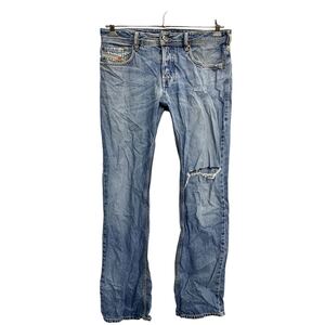 DIESEL デニムパンツ W32 ディーゼル ボタンフライ ZATINY レギュラーブーツカット ブルー 古着卸 アメリカ仕入 2412-651