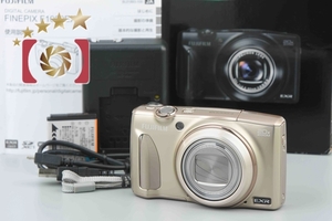 【中古】FUJIFILM 富士フイルム FINEPIX F1000EXR ゴールド コンパクトデジタルカメラ 元箱付き