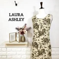 LAURA ASHLEY★　ローラアシュレイ　ワンピース　ノースリーブ　花柄