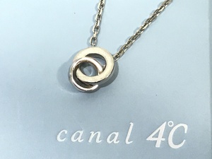 【送料無料】Canal 4℃ カナル ヨンドシー SVネックレス レディース シルバー アクセサリー ★美品★箱・ケース付き★400