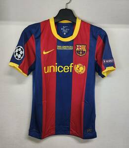 10-11バルセロナ Barcelona FCB(H)#6 シャビ XAVI半袖 Uefa CL決勝戦仕様 S