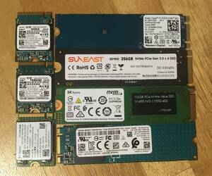 ★NVMe（PCI-e）7枚セット★256G★1900円/枚★正常動作品