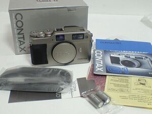 H276/8C●CONTAX G1 コンタックス レンジファインダー フィルムカメラ カメラボディ 取扱説明書付き 動作問題なし 美品●