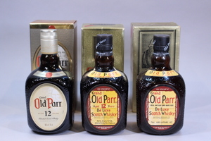 p-2682　未開栓古酒　OLDPARR　オールドパー　DELUXE 　AGED 12 YEARS　スコッチ　ウイスキー　3本　750ｍL