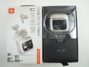 ♪JBL TOUR PRO 2 ワイヤレスイヤホン シャンパンゴールド スマートタッチディスプレイ搭載♪動作OK 中古品2