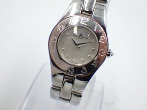 358243【1円スタート】BAUME＆MERCIER ボーム&メルシエ 稼動品 65305 リネア 12P ダイヤ 3463659 レディース 時計 クオーツ ケース24mm