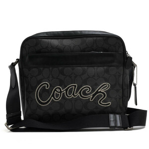 COACH コーチ ショルダーバッグ F37558 Charles Camera Bag In Signature Canvas With Coach Script チャールズ カメラバッグ シグニチャ