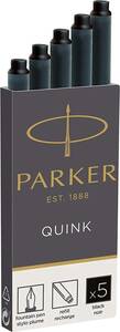 ＠【即決】◆PARKER　パーカー　万年筆インクカートリッジ／ブラック◆　5本入り（黒）//　1950382