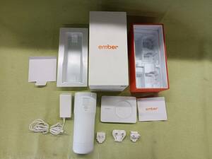 QAZ13738★ember エンバー Travel Mug トラベルマグカップ TM15 温度制御スマートマグ ホワイト スマホ アプリ連動 説明書 各種コンセント