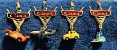 【中古品】ディズニーCarsキーホルダー4個セット