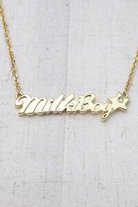 MILKBOY / ロゴモチーフネックレス ゴールド S-24-09-07-011-MB-AC-AS-ZS