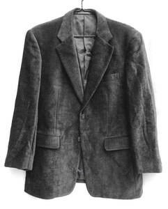 ●THEO DORE HOMME セオドール / ウール混・スエードタッチ・シングル・秋冬・テーラードジャケット・ダークグレー・96-86-170 / USED