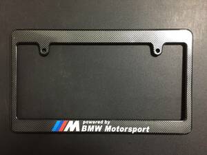 BMW Mスポーツナンバーフレーム 　E46E60E61E65E66E70E71E82E84E85E87E88E89E90E91E92E93F01F10F11F12E13F20F22F30F31F32G20G21G30G31G29