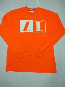 【長期在庫特価！】ゼロエンジニアリング ロングスリーブ ZE ロゴ 長袖Tシャツ オレンジ/Lサイズ PLOT正規品 新品