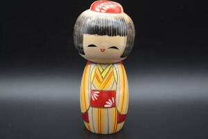 こけし 着物 木製 Japanese Sosaku Kokeshi Wooden Doll Classic Kimono Artist 2