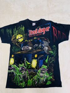 ビンテージ Bad dog By Russ Tock (dog of beers) 80’s~90”s Tシャツ サイズXL